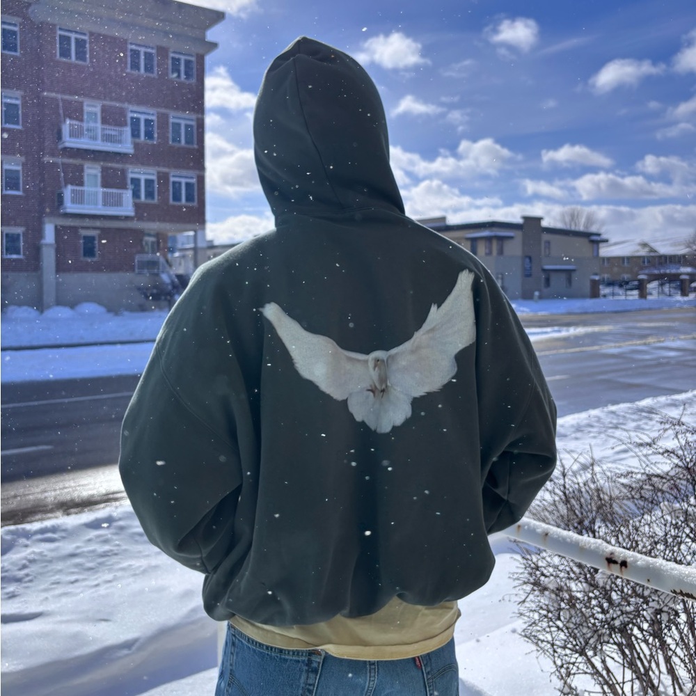 Yeezy GAP Engineered by Balenciaga Dove Hoodie - Dark Green - Size XS